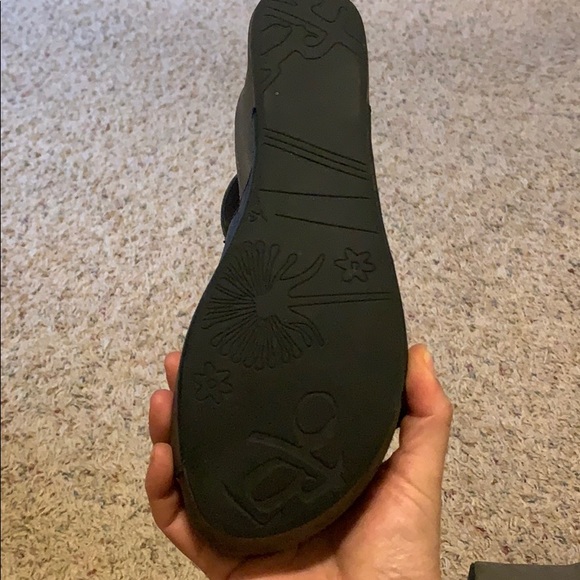 OTBT black and brown leather platforms size 8 - Picture 5 of 7